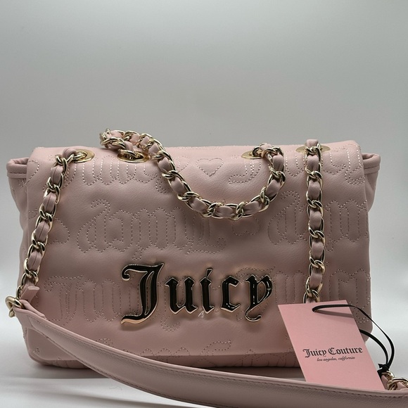 Juicy Couture Blush, Pink Quilted Shoulder Bag - Picture 2 of 8